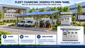 Dedicated Fleet charging EV LT panel